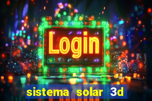 sistema solar 3d em movimento